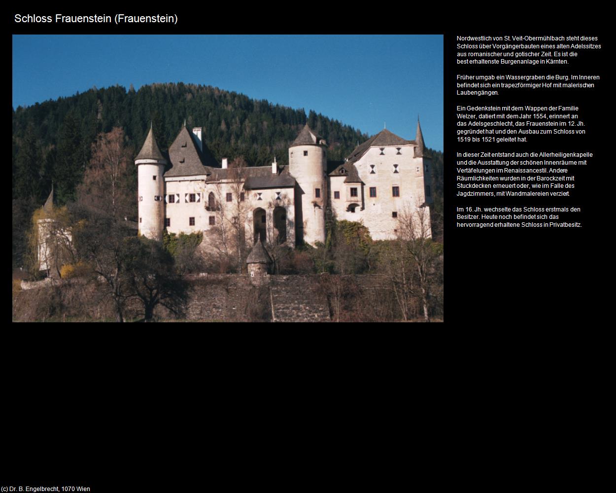 Schloss Frauenstein (Frauenstein) in Kulturatlas-KÄRNTEN