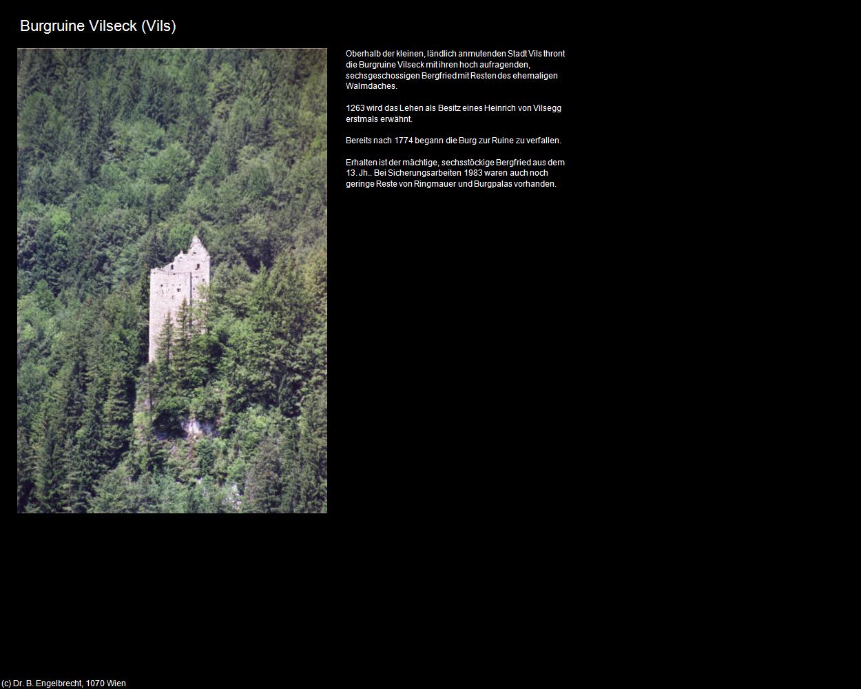 Burgruine Vilseck (Vils) in Kulturatlas-TIROL