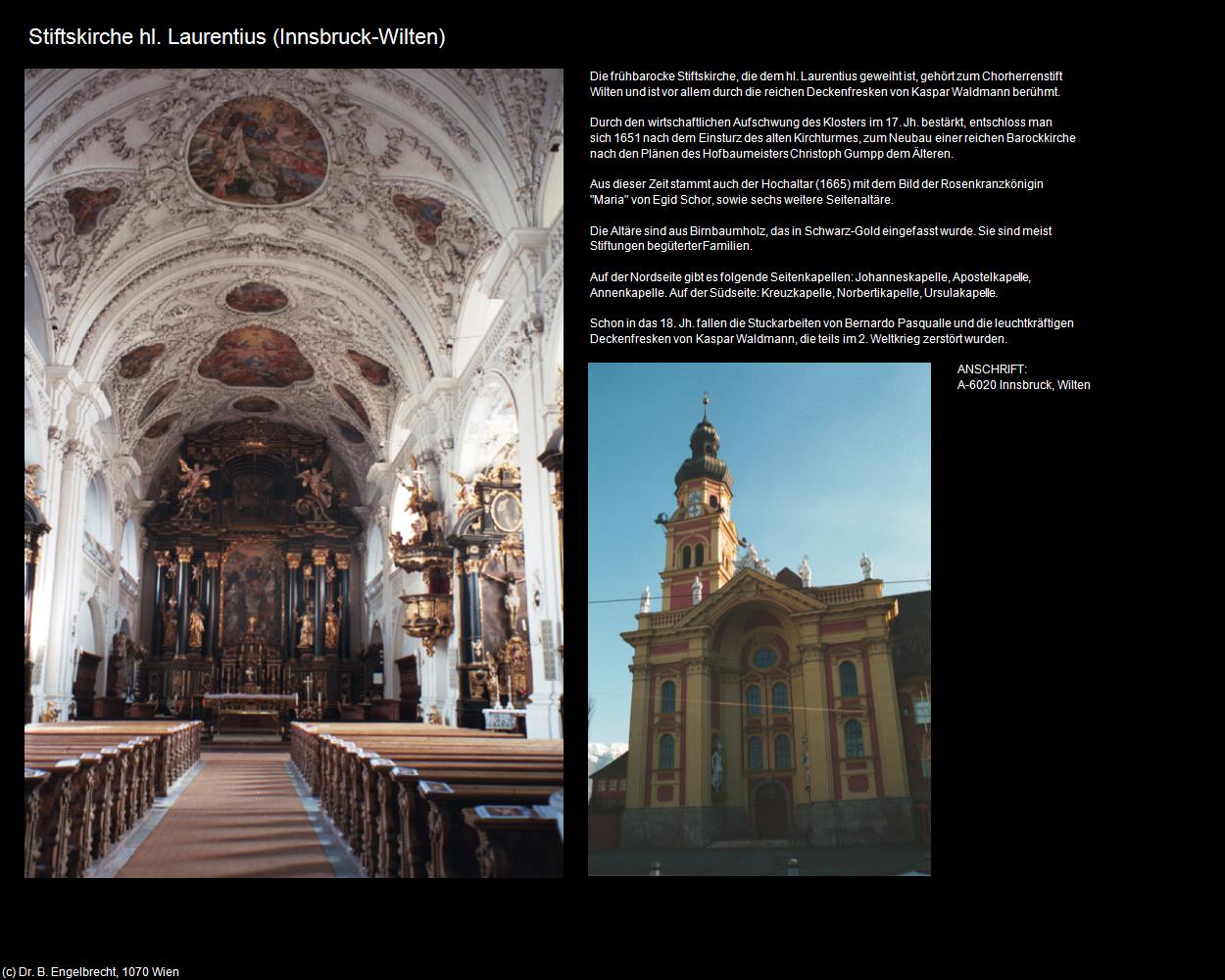 Stiftskirche hl. Laurentius (Wilten) (Innsbruck) in Kulturatlas-TIROL