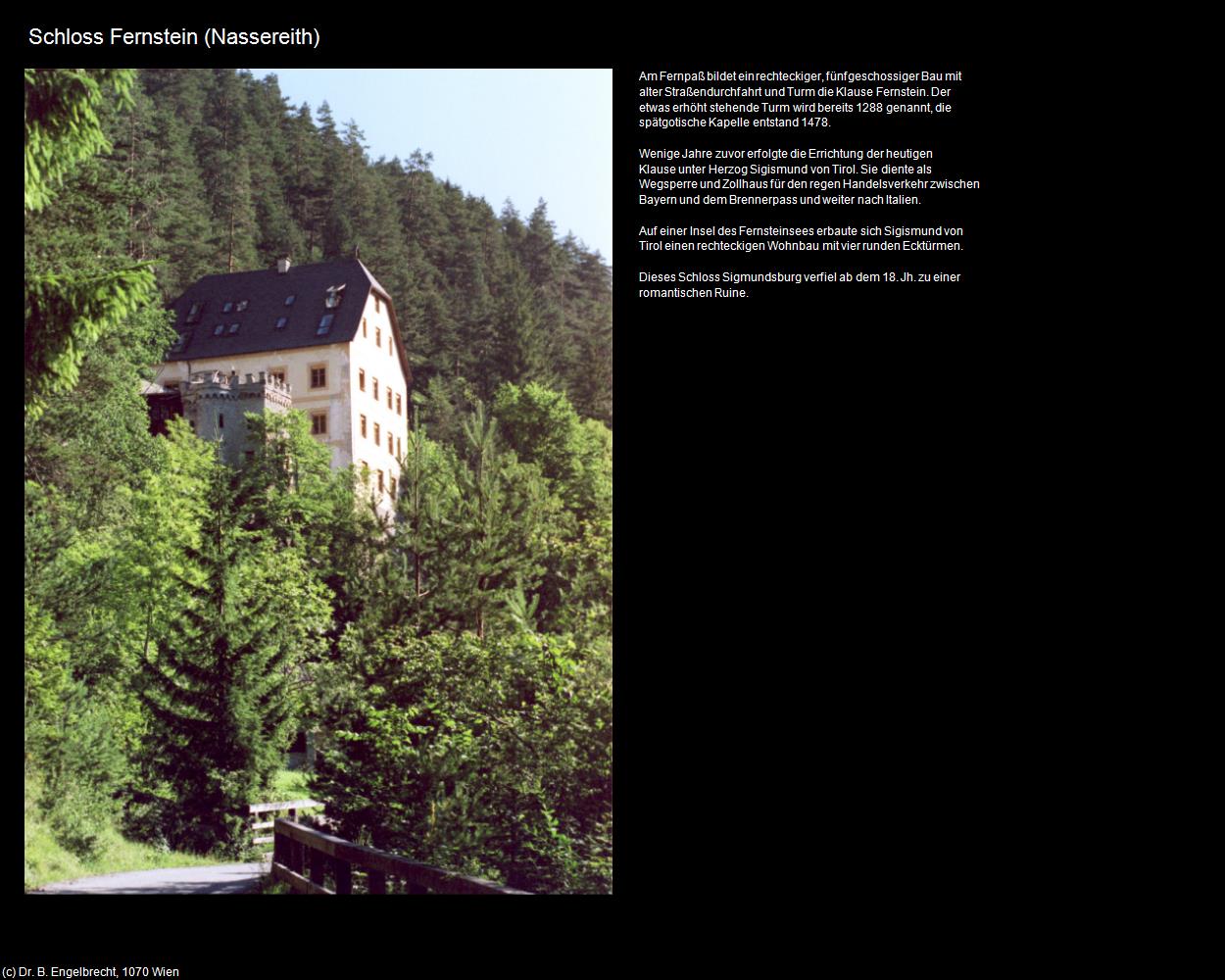 Schloss Fernstein (Nassereith) in Kulturatlas-TIROL