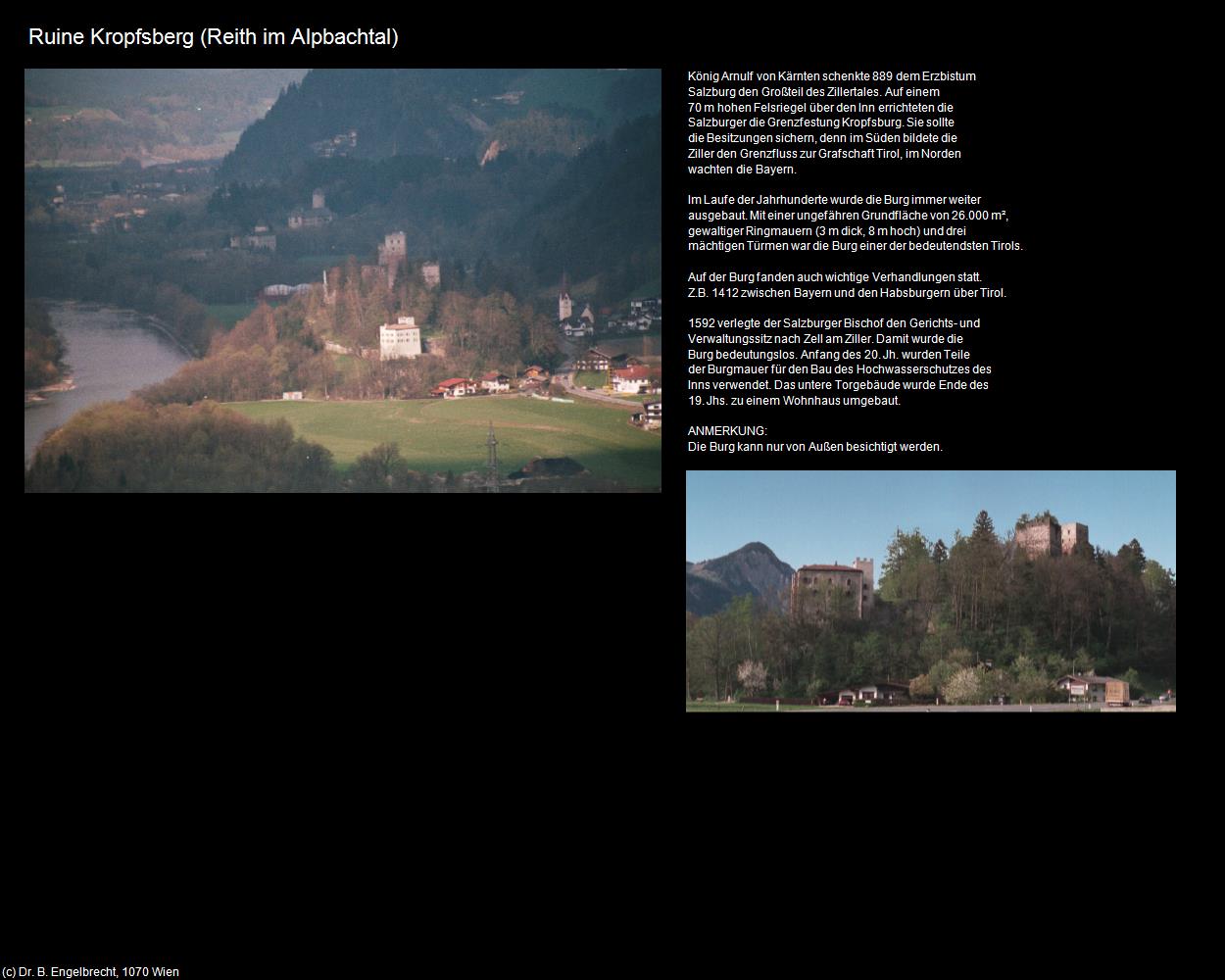 Ruine Kropfsberg (Reith im Alpbachtal) in Kulturatlas-TIROL