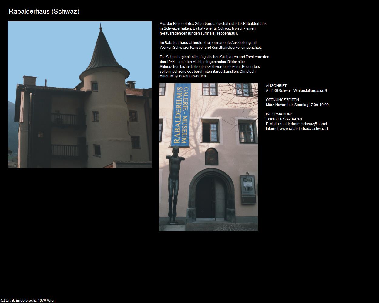 Rabalderhaus (Schwaz) in Kulturatlas-TIROL