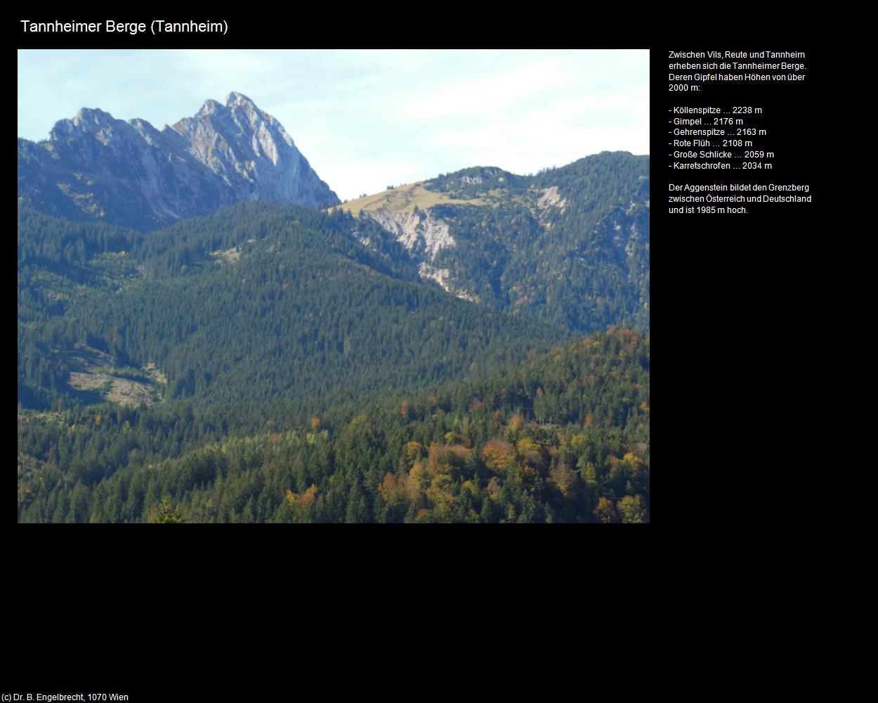 Tannheimer Berge (Tannheim) in Kulturatlas-TIROL