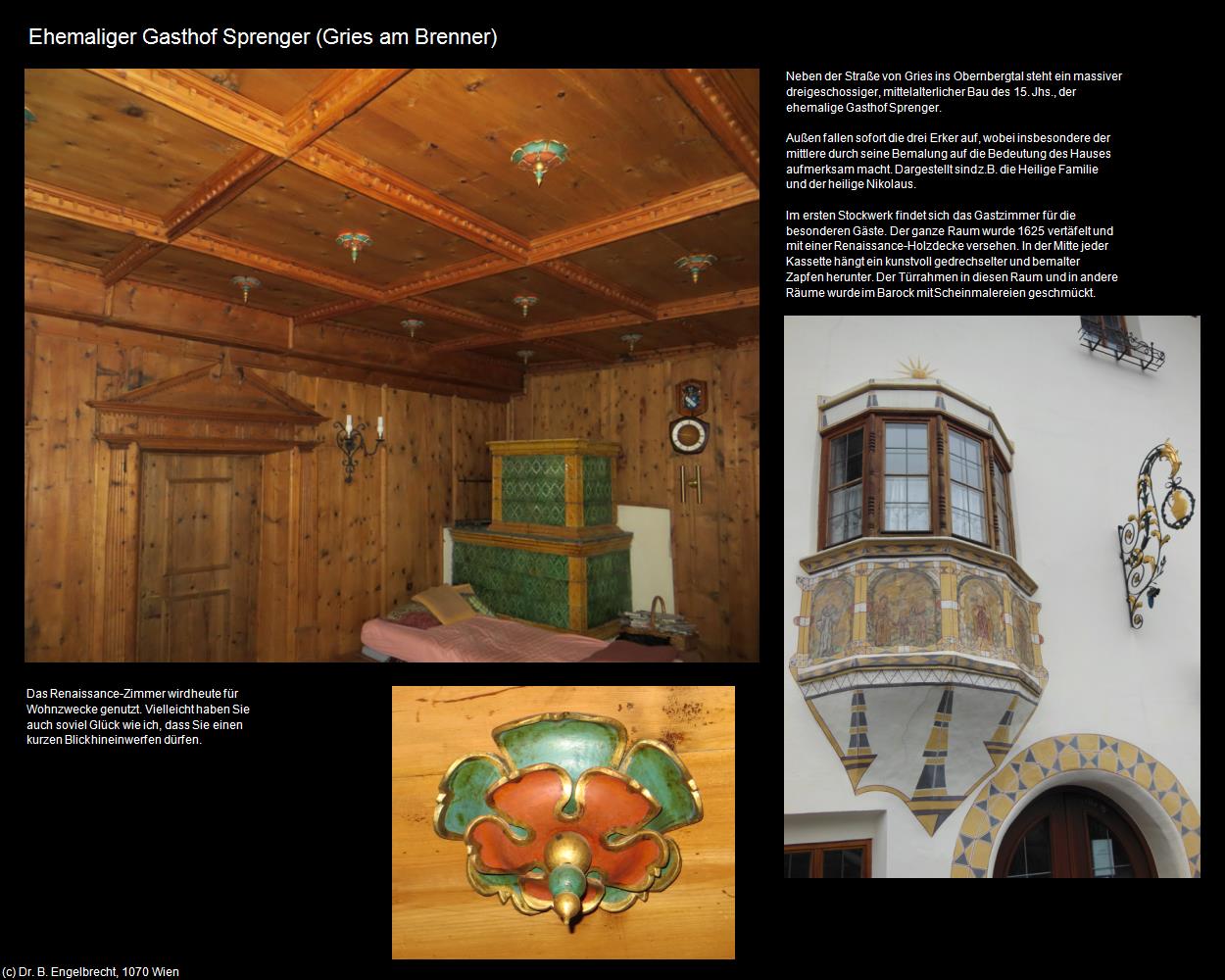 Ehem. Gasthof Sprenger  (Gries am Brenner) in Kulturatlas-TIROL