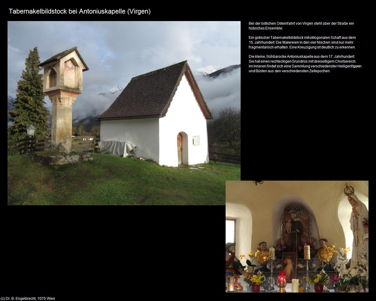 Tabernakelbildstock bei Antoniuskapelle   (Virgen) in Kulturatlas-TIROL