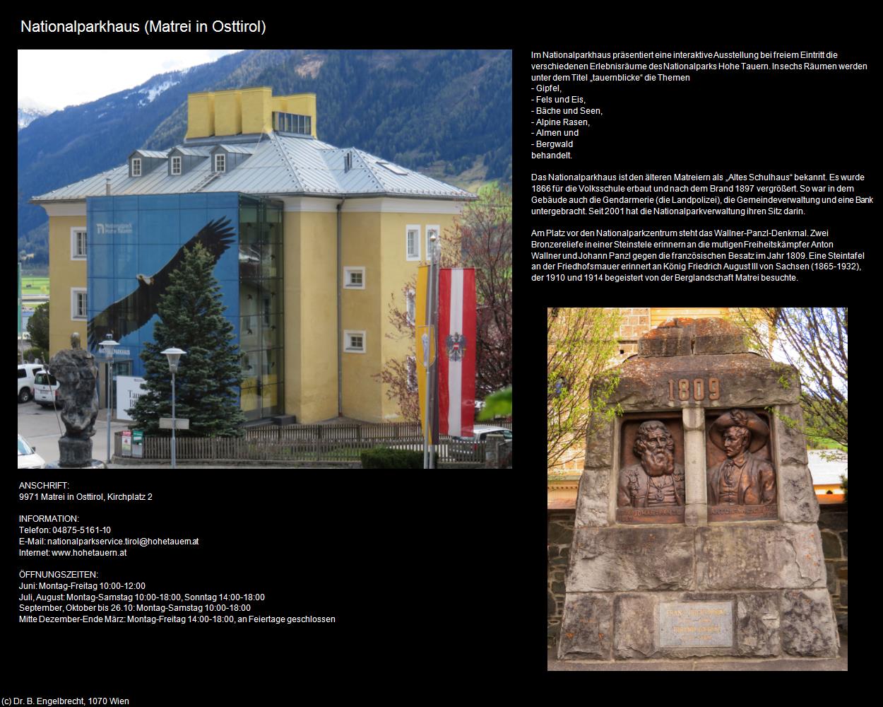 Nationalparkhaus   (Matrei in Osttirol) in Kulturatlas-TIROL