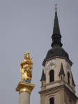 Marktplatz und Mariensäule (Pischelsdorf)