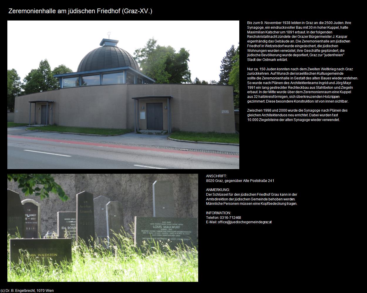 Zeremonienhalle am jüdischen Friedhof (XV.) (Graz) in Kulturatlas-STEIERMARK