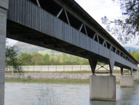 Holzbrücke nach Niederaudorf  (Erl)