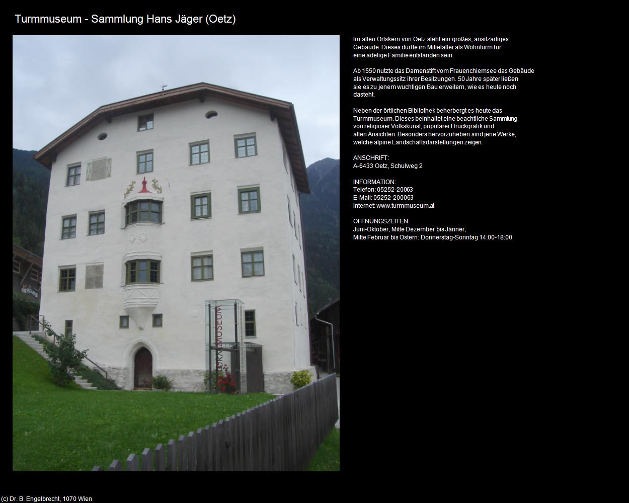 Turmmuseum - Sammlung Hans Jäger (Oetz) in Kulturatlas-TIROL