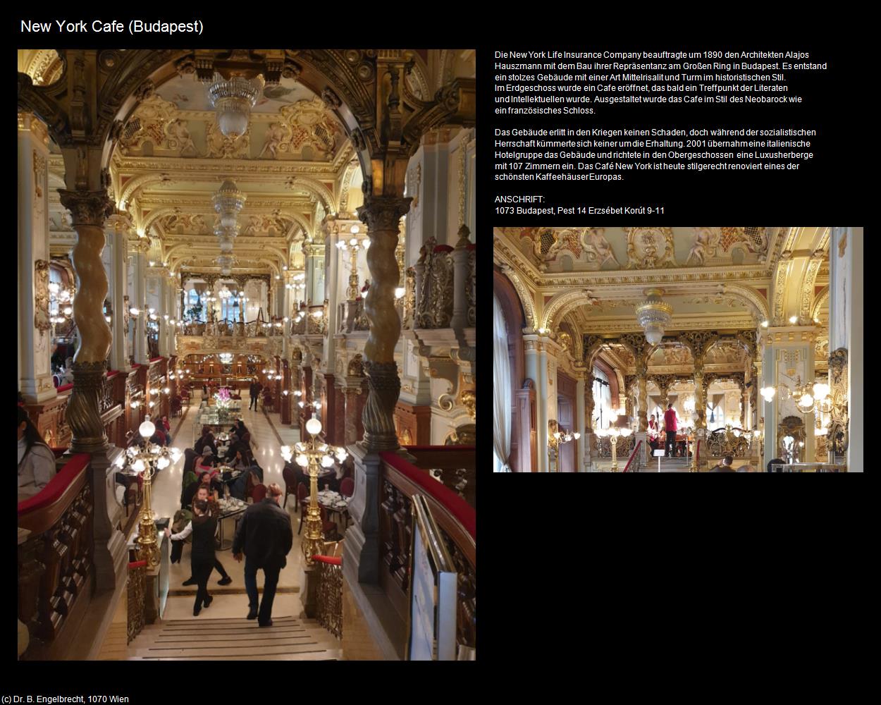 New York Cafe (Budapest) in Kulturatlas-UNGARN