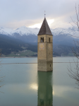 Kirchturm der Pfk. hl. Katharina    (Graun im Vinschgau/Curon Venosta)