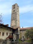 Turm Kirche hl. Johann und hl. Martin (Mals/Malles)