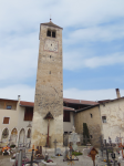 Turm der Kirche hl. Lucius (Laatsch bei Mals/Laudes)