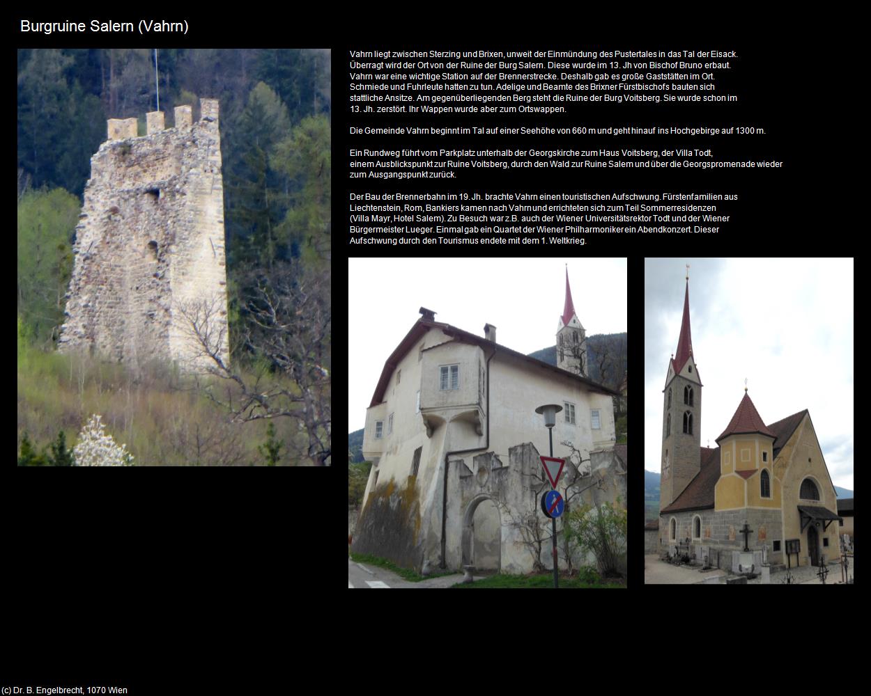 Burgruine Salern  (Vahrn/Varna) in Kulturatlas-SÜDTIROL