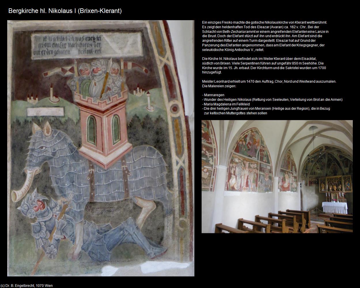 Bergkirche hl. Nikolaus I (Klerant) (Brixen/Bressanone) in Kulturatlas-SÜDTIROL