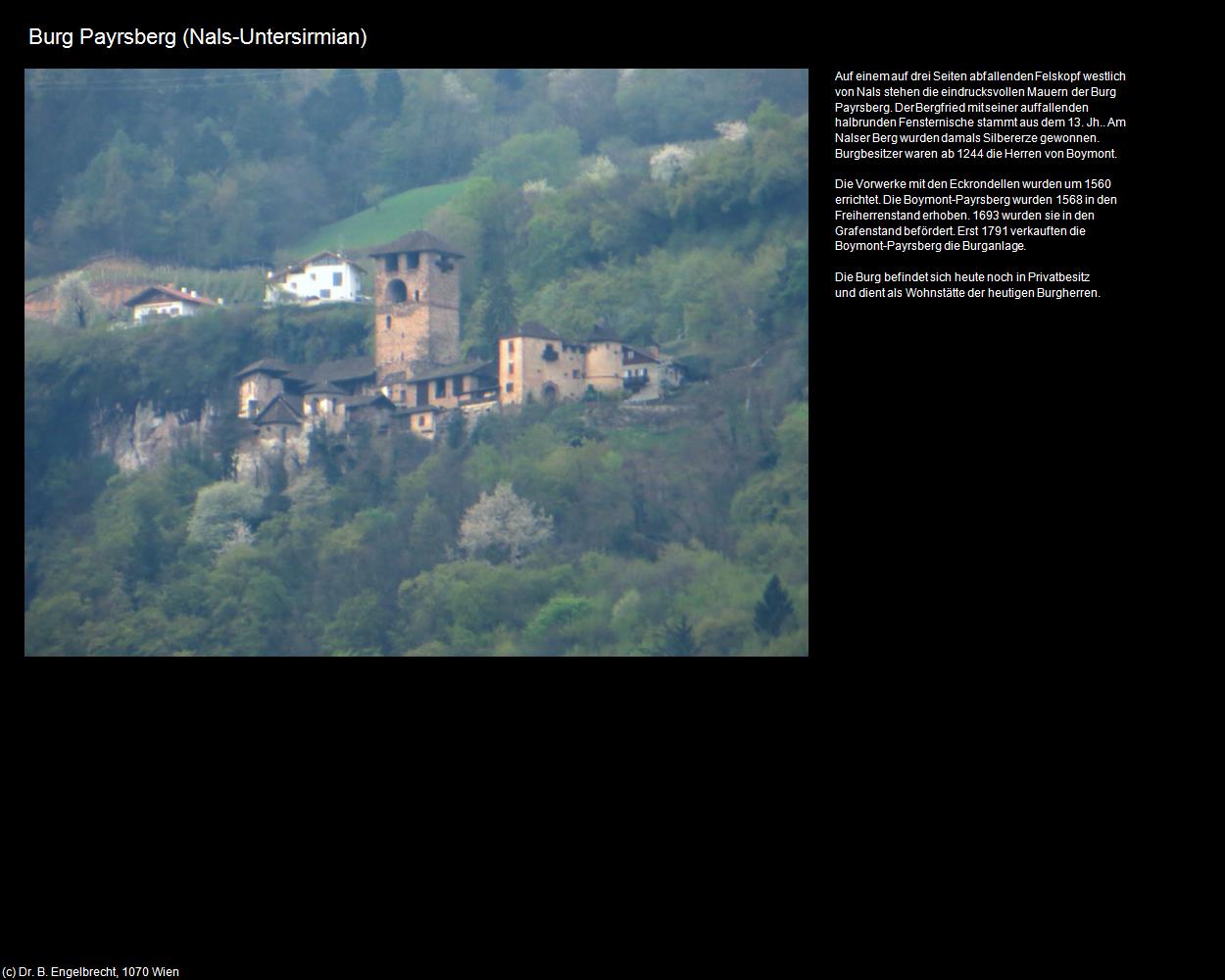 Burg Payrsberg  (Nals/Nalles) in Kulturatlas-SÜDTIROL