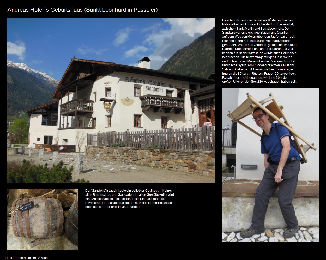 Andreas Hofer‘s Geburtshaus (Sankt Leonhard in Passeier/San Leonardo in Passiria) in Kulturatlas-SÜDTIROL