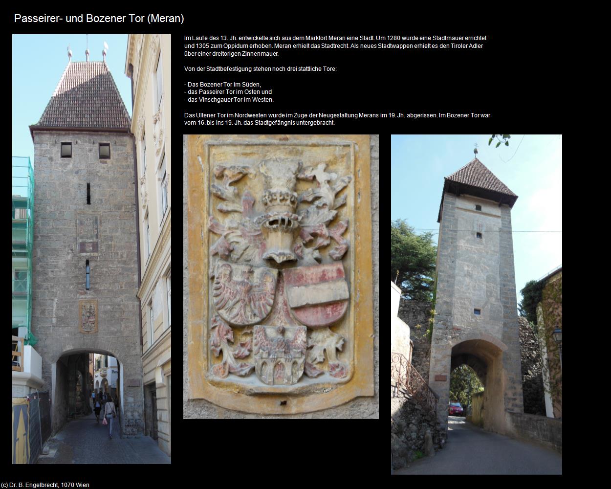 Passeirer- und Bozener Tor (Meran/Merano) in Kulturatlas-SÜDTIROL