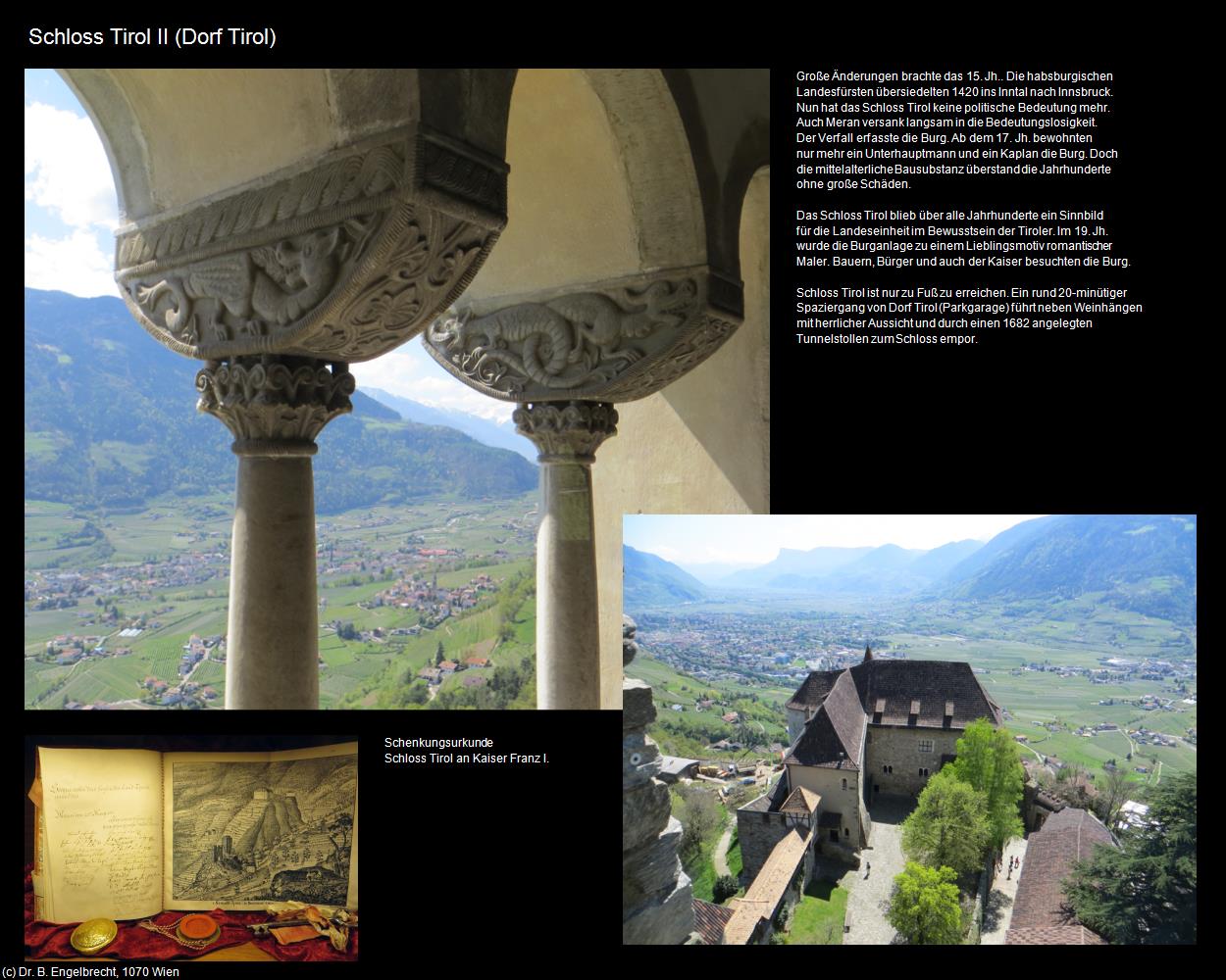 Schloss Tirol II (Dorf Tirol/Tirolo) in Kulturatlas-SÜDTIROL