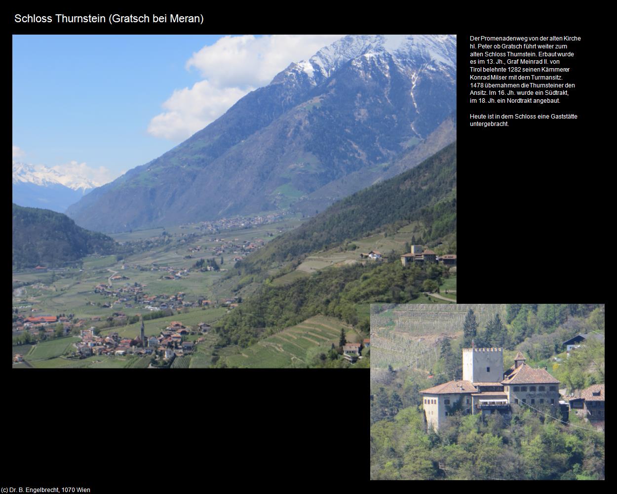 Schloss Thurnstein (Gratsch bei Meran) (Dorf Tirol/Tirolo) in Kulturatlas-SÜDTIROL