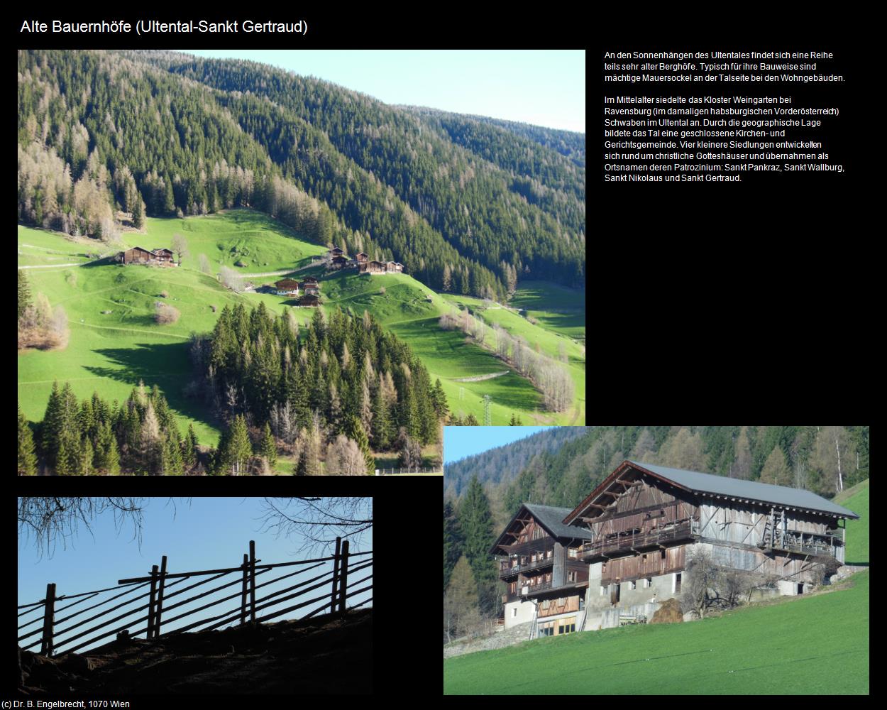 Alte Bauernhöfe (Sankt Gertraud) (Ultental/Valdultimo) in Kulturatlas-SÜDTIROL