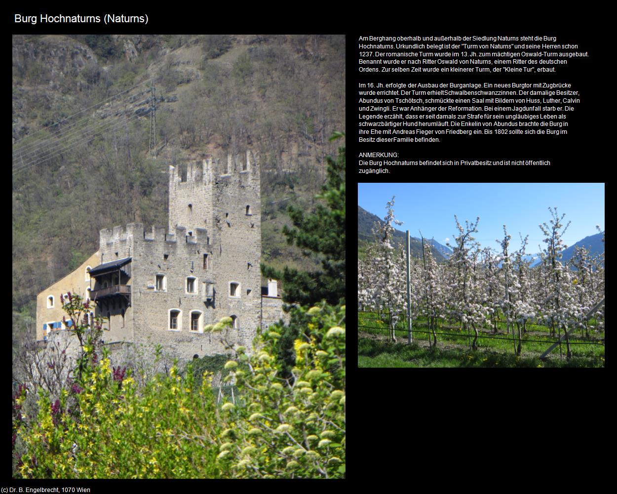 Burg Hochnaturns (Naturns/Naturno) in Kulturatlas-SÜDTIROL