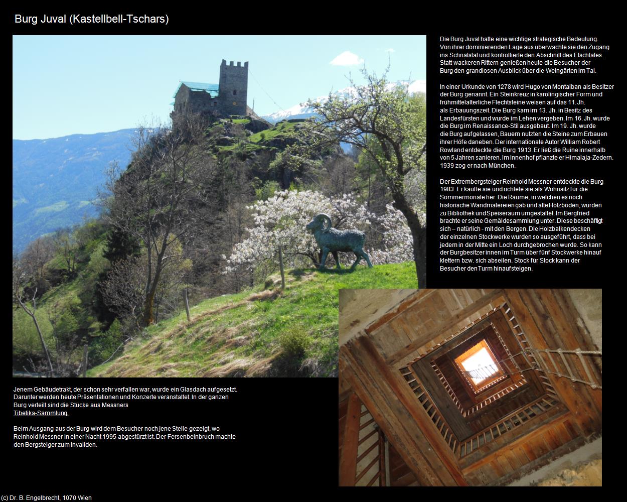 Burg Juval  (Kastellbell-Tschars/Castelbello-Ciardes) in Kulturatlas-SÜDTIROL(c)B.Engelbrecht