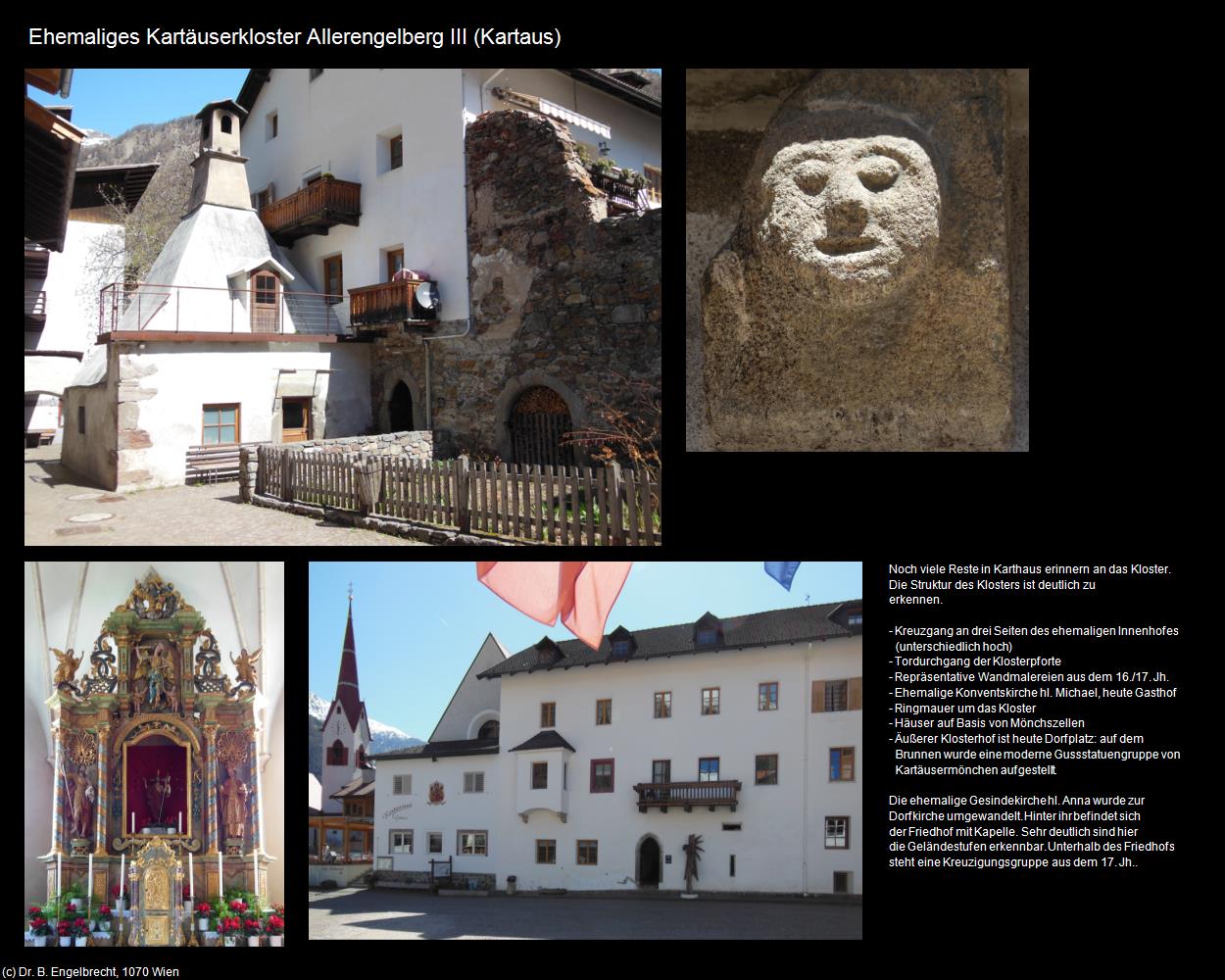 Ehem. Kartäuserkl. Allerengelberg III (Kartaus/Certosa) in Kulturatlas-SÜDTIROL