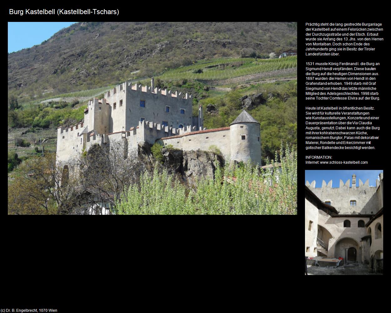 Burg Kastelbell   (Kastellbell-Tschars/Castelbello-Ciardes) in Kulturatlas-SÜDTIROL