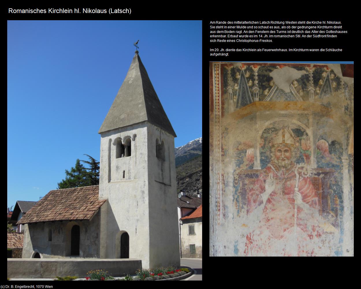 Romanisches Kirchlein hl. Nikolaus (Latsch/Laces) in Kulturatlas-SÜDTIROL