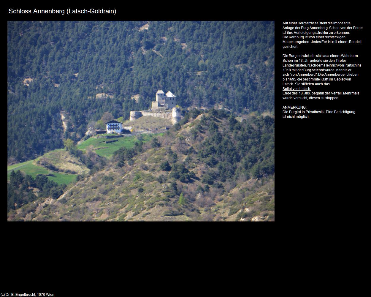 Schloss Annenberg (Latsch/Laces) in Kulturatlas-SÜDTIROL(c)B.Engelbrecht