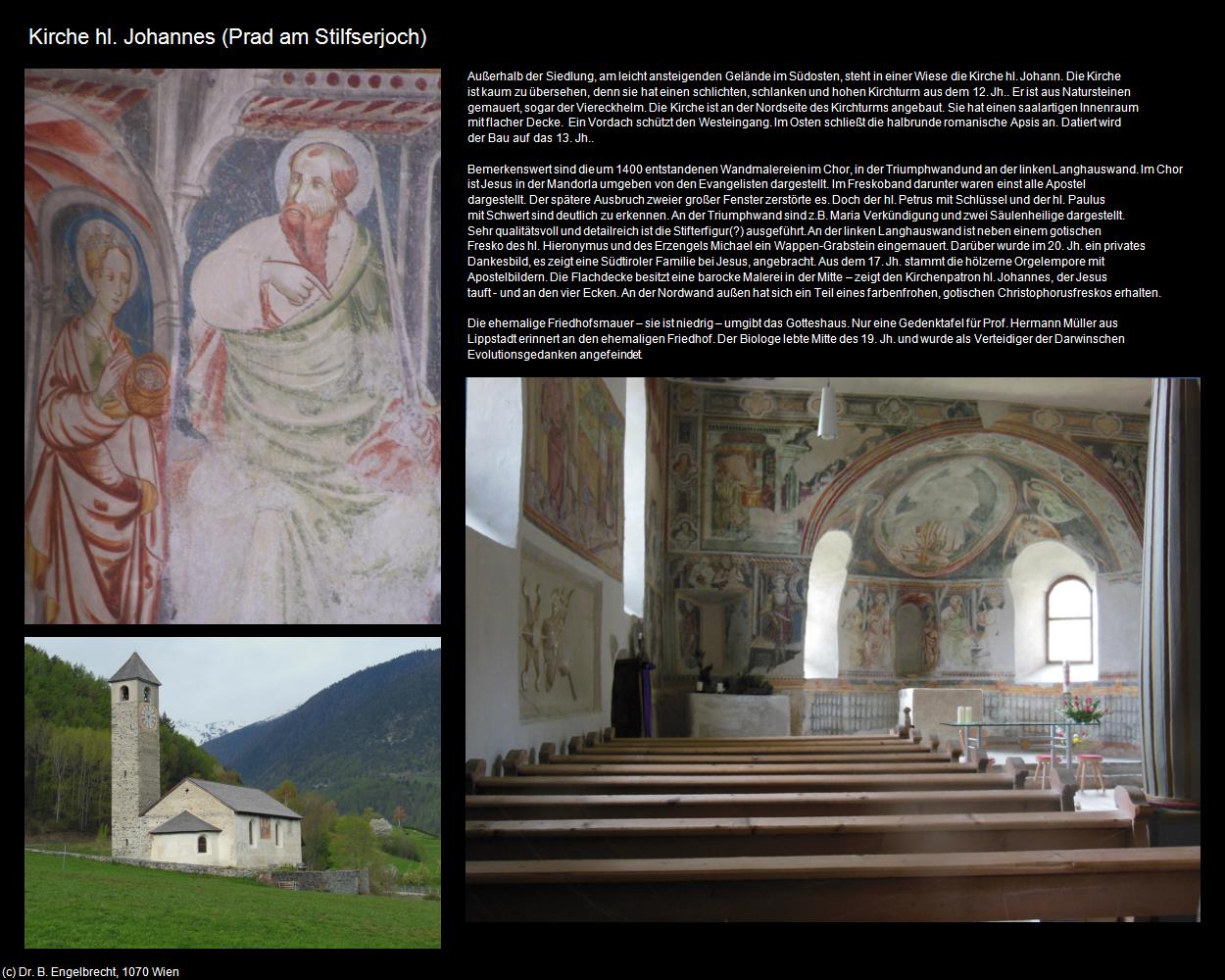 Kirche hl. Johann  (Prad am Stilfserjoch/Prato allo Stelvio) in Kulturatlas-SÜDTIROL