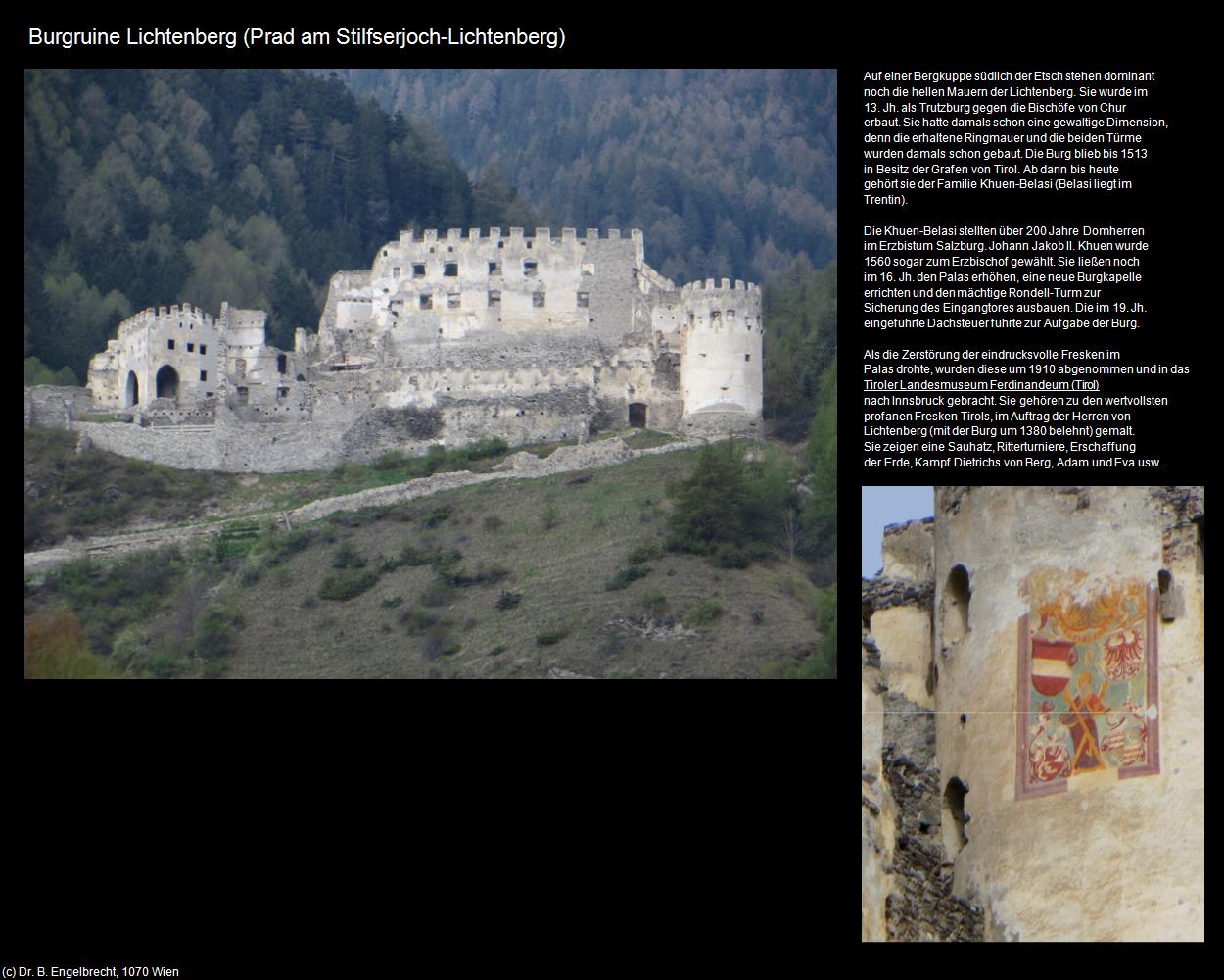 Burgruine Lichtenberg (Prad am Stilfserjoch/Prato allo Stelvio) in Kulturatlas-SÜDTIROL(c)B.Engelbrecht