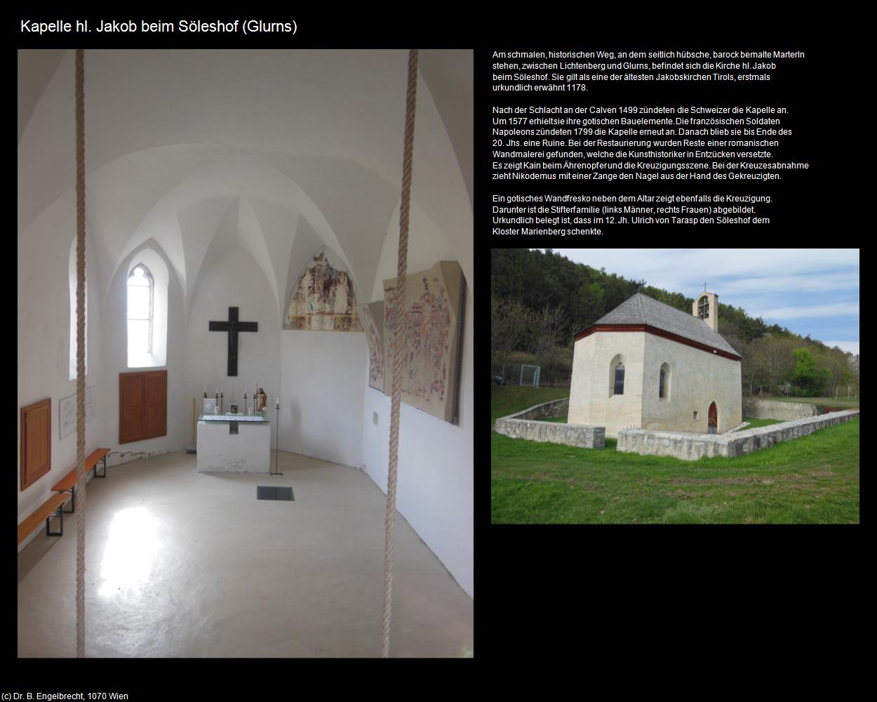 Kapelle hl. Jakob beim Söleshof  (Glurns/Glorenza) in Kulturatlas-SÜDTIROL