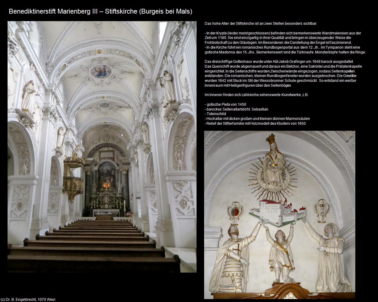 Benediktinerabtei Marienberg III (Burgeis bei Mals/Burgusio) in Kulturatlas-SÜDTIROL