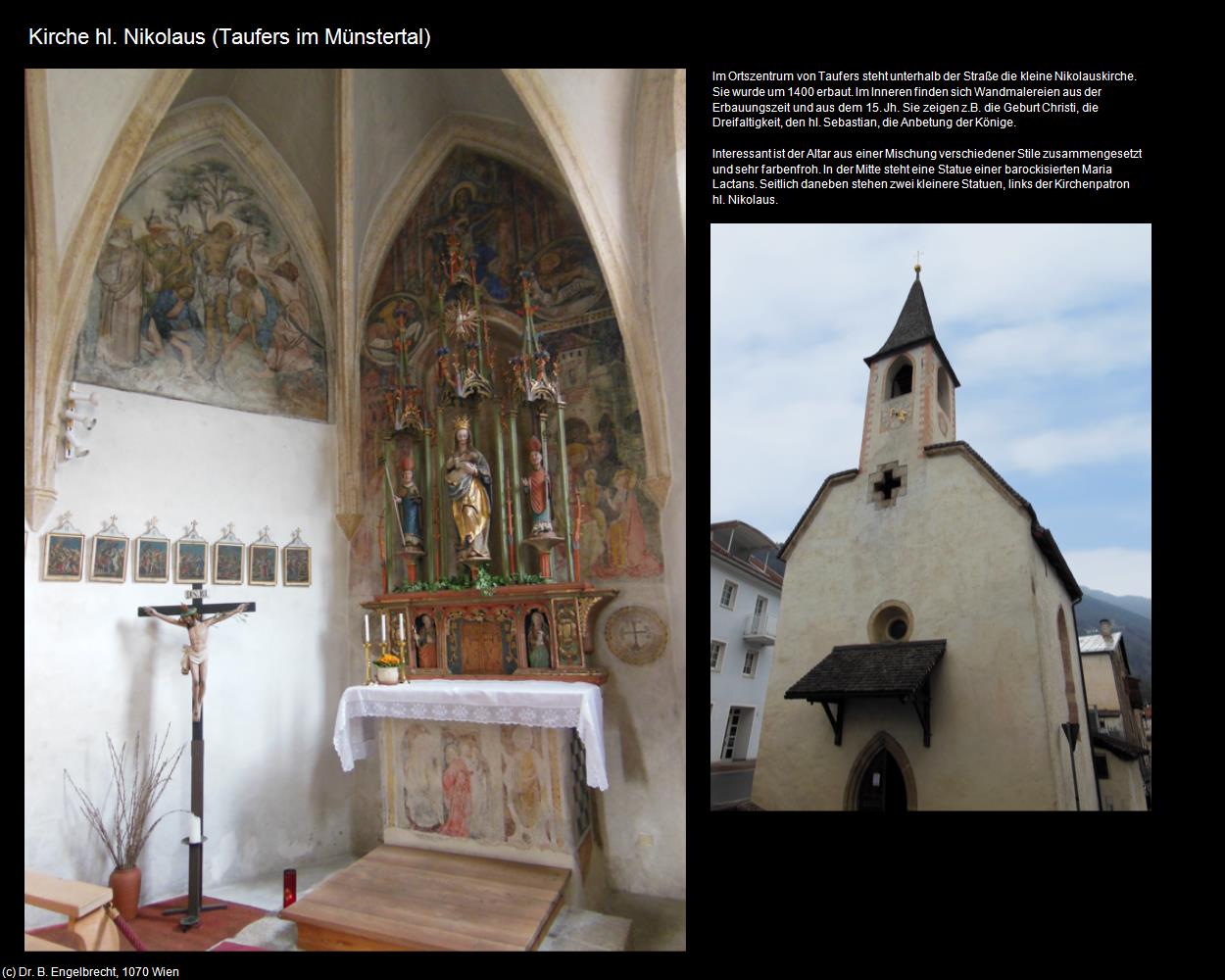 Kirche hl. Nikolaus (Taufers im Münstertal/Tubre) in Kulturatlas-SÜDTIROL