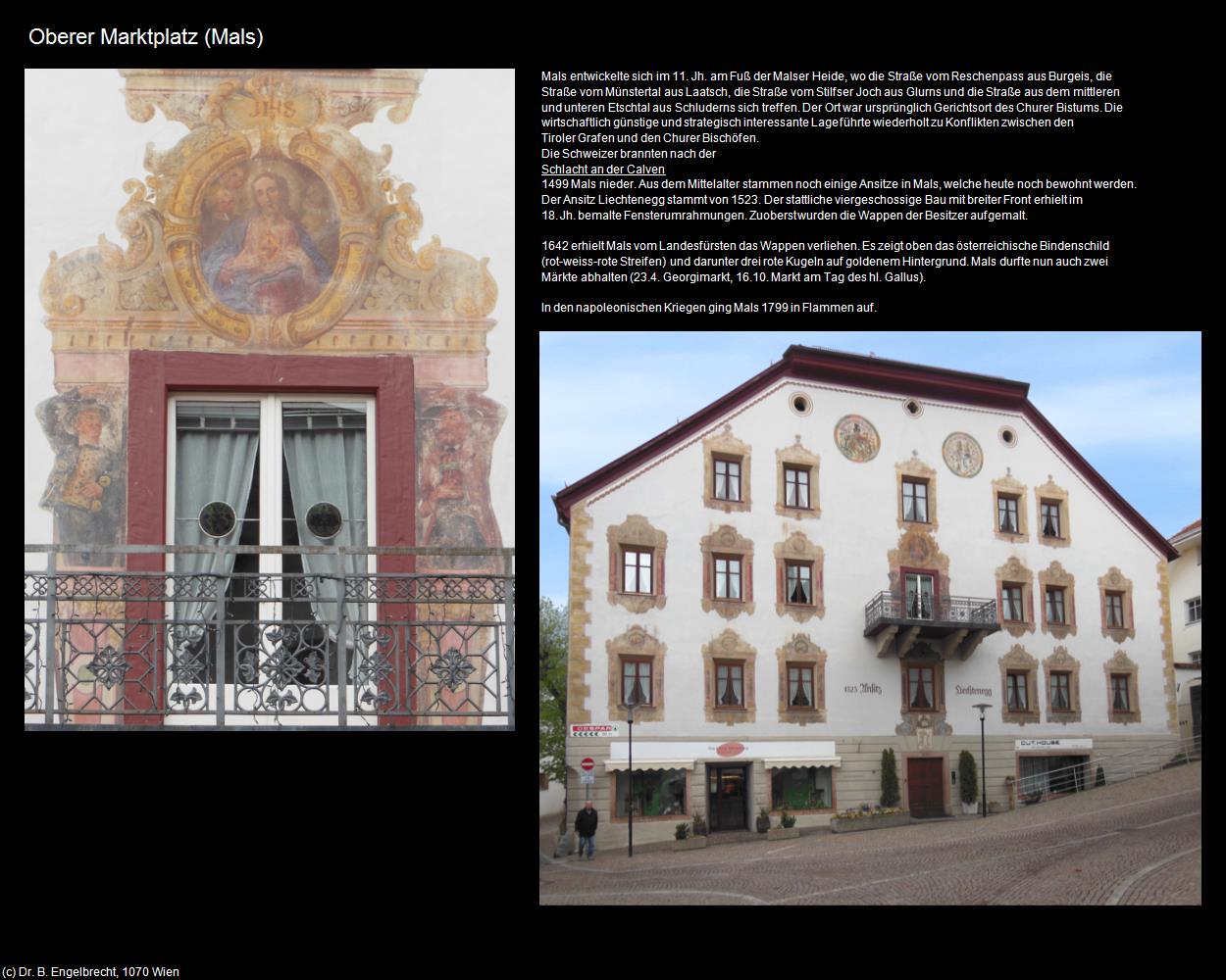 Oberer Marktplatz (Mals/Malles) in Kulturatlas-SÜDTIROL(c)B.Engelbrecht