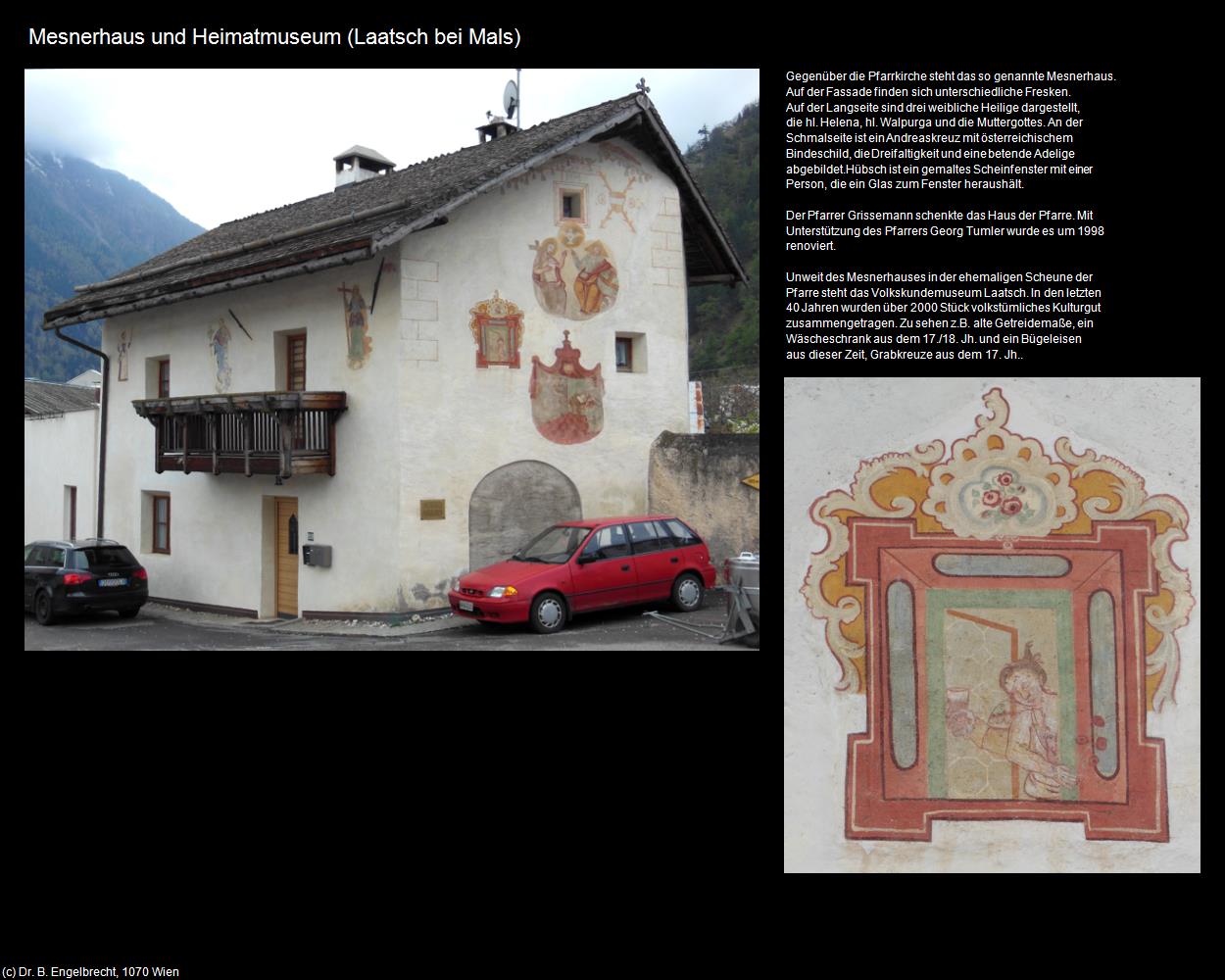 Mesnerhaus und Heimatmuseum  (Laatsch bei Mals/Laudes) in Kulturatlas-SÜDTIROL