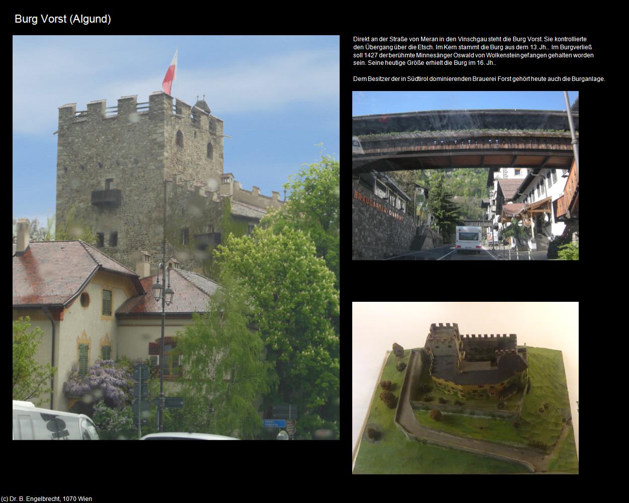 Burg Vorst  (Algund/Lagundo) in Kulturatlas-SÜDTIROL