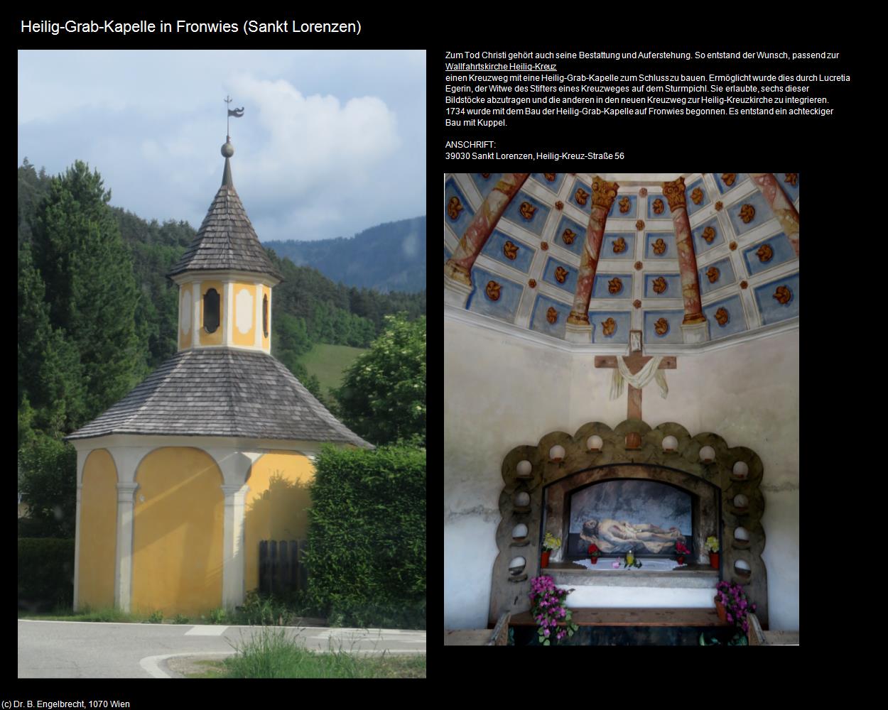 Heilig-Grab-Kapelle in Fronwies (Sankt Lorenzen) in Kulturatlas-SÜDTIROL(c)B.Engelbrecht