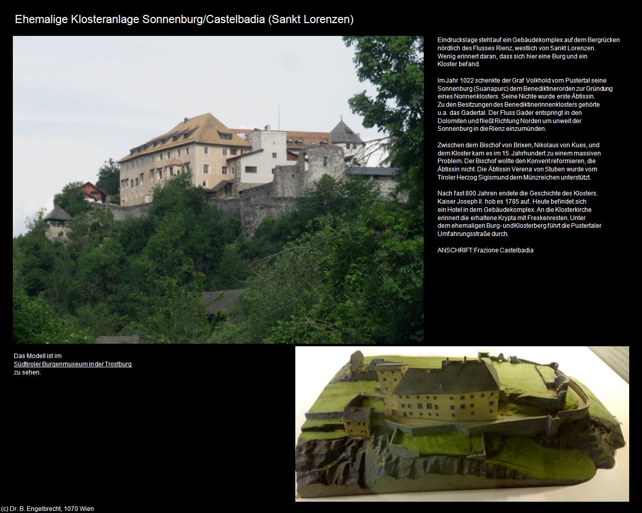 Ehem. Klosteranlage Sonnenburg (Sankt Lorenzen) in Kulturatlas-SÜDTIROL(c)B.Engelbrecht