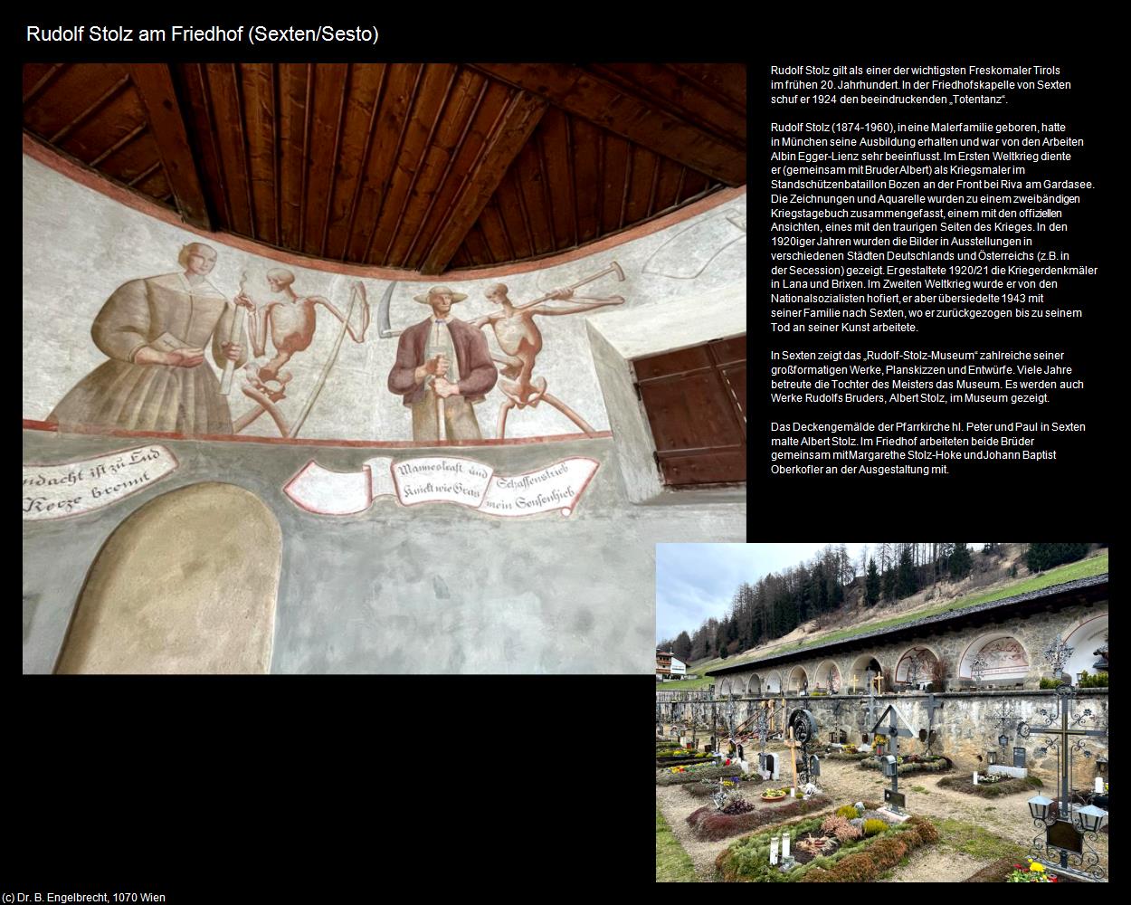 Rudolf Stolz am Friedhof (Sexten/Sesto) in Kulturatlas-SÜDTIROL