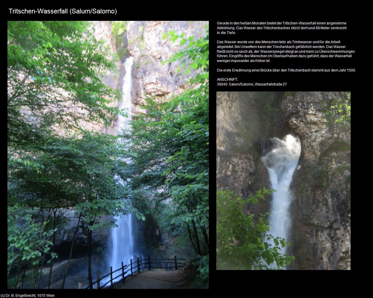 Tritschen-Wasserfall (Salurn/Salorno) in Kulturatlas-SÜDTIROL