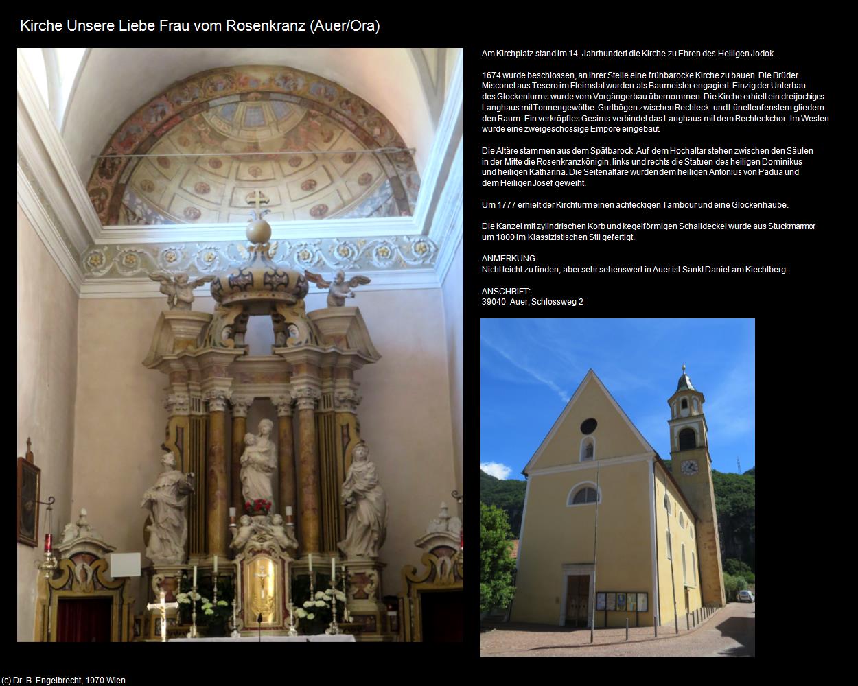 Kirche Unsere Liebe Frau vom Rosenkranz (Auer/Ora) in Kulturatlas-SÜDTIROL