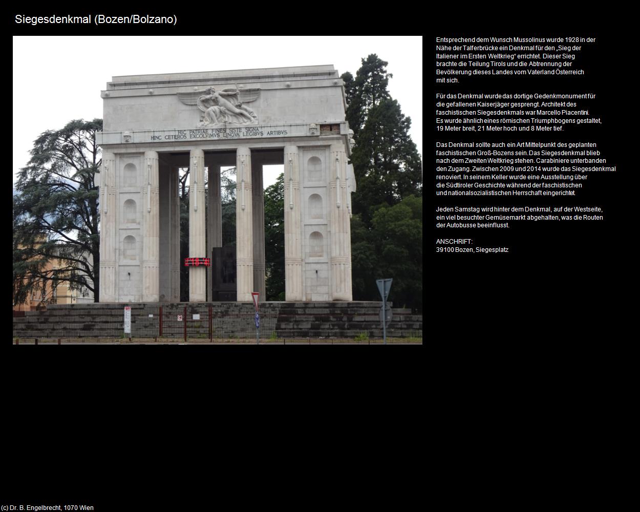 Siegesdenkmal (Bozen/Bolzano) in Kulturatlas-SÜDTIROL