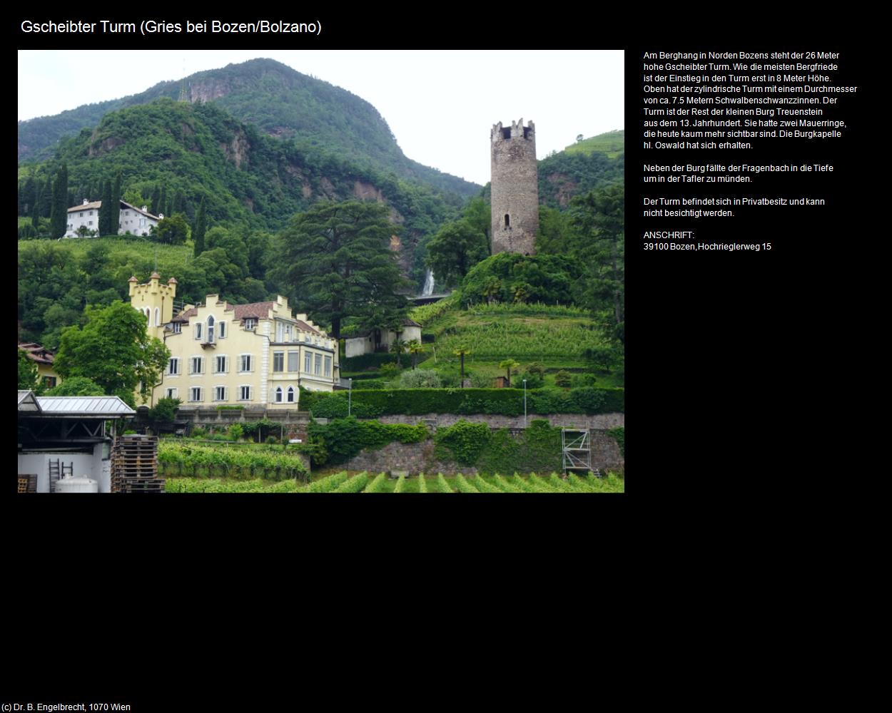 Gscheibter Turm (Gries) (Bozen/Bolzano) in Kulturatlas-SÜDTIROL