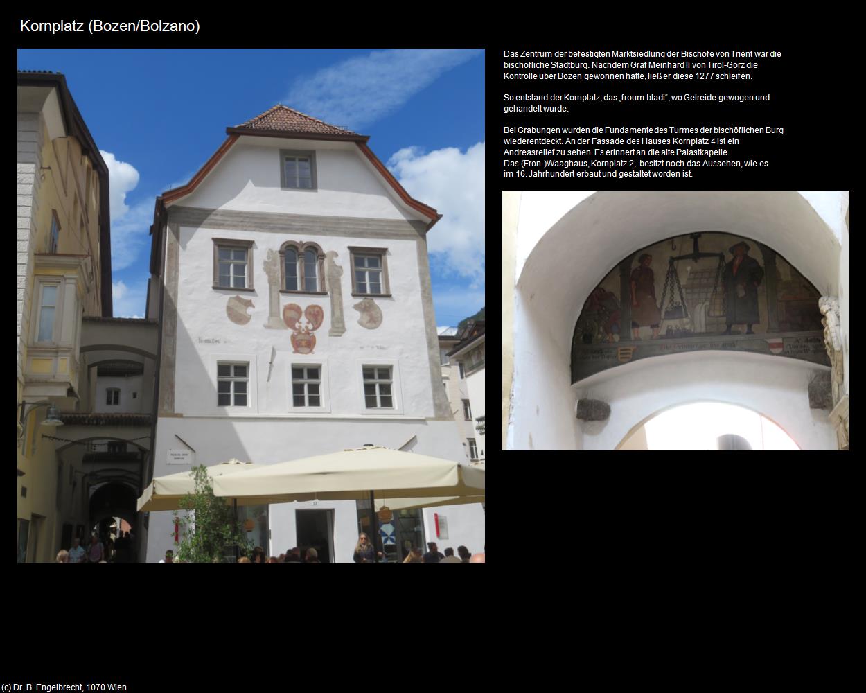 Kornplatz (Bozen/Bolzano) in Kulturatlas-SÜDTIROL