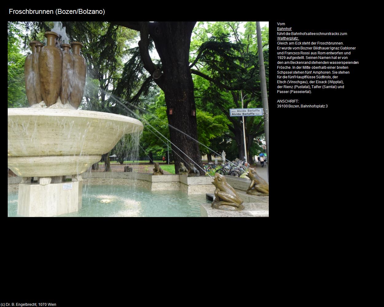 Froschbrunnen (Bozen/Bolzano) in Kulturatlas-SÜDTIROL(c)B.Engelbrecht