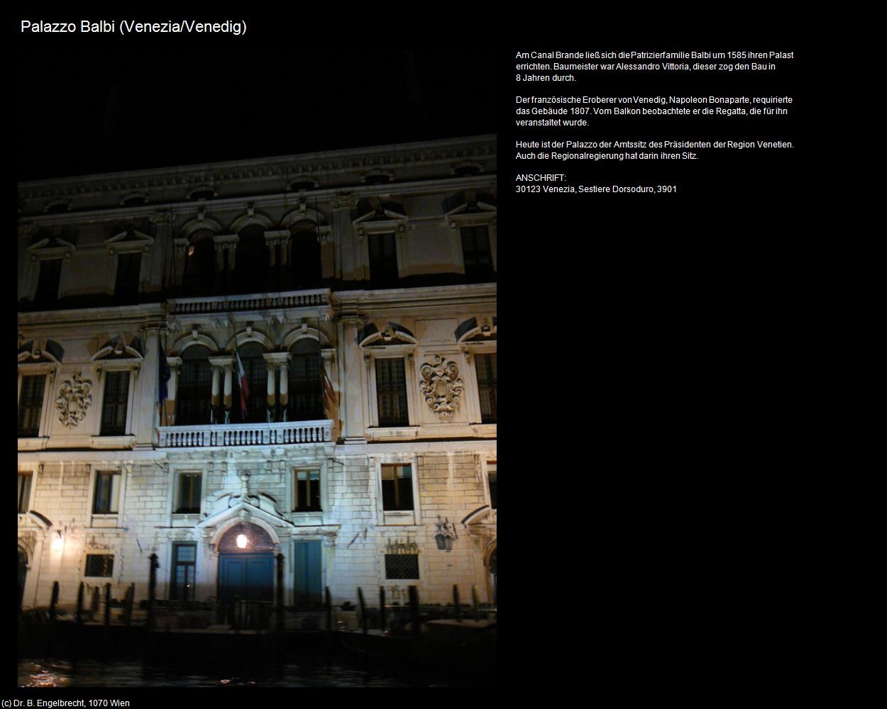 Palazzo Balbi (Venedig/Venezia) in Kulturatlas-VENEDIG